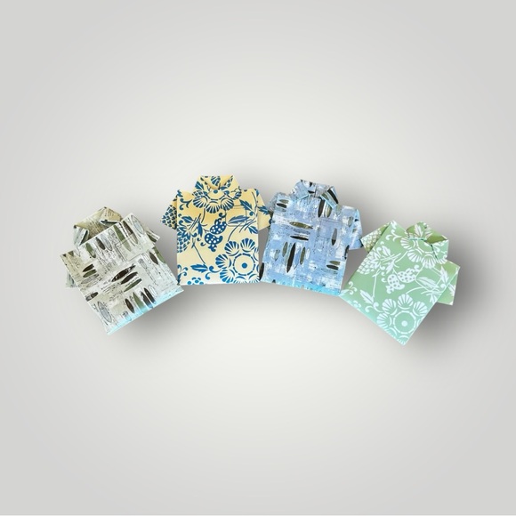 Hawaiian Airlines Salt & Pepper ORIGAMI Aloha Shirt Collectible Souvenir New - Picture 8 of 16